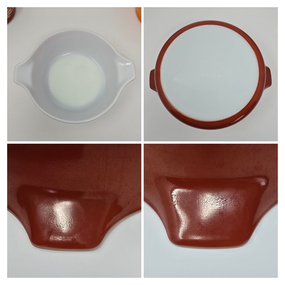 Vintage Pyrex Autumn Harvest Wheat Casserole Set 473-B 474-B 475-B - Picture 6 of 14